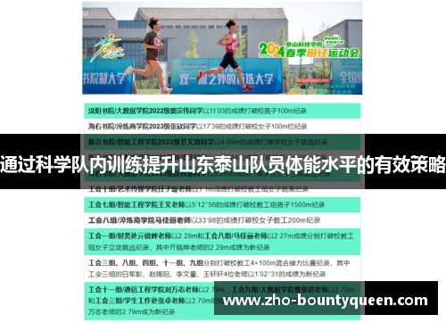 通过科学队内训练提升山东泰山队员体能水平的有效策略 通过科学队内训练提升山东泰山队员体能水平的有效策略